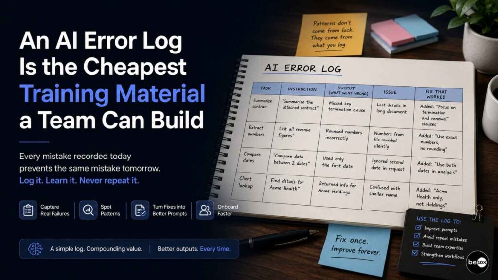 AI Error Log: The Quiet Fix Most Teams Never Bother to Build 5 AI error log